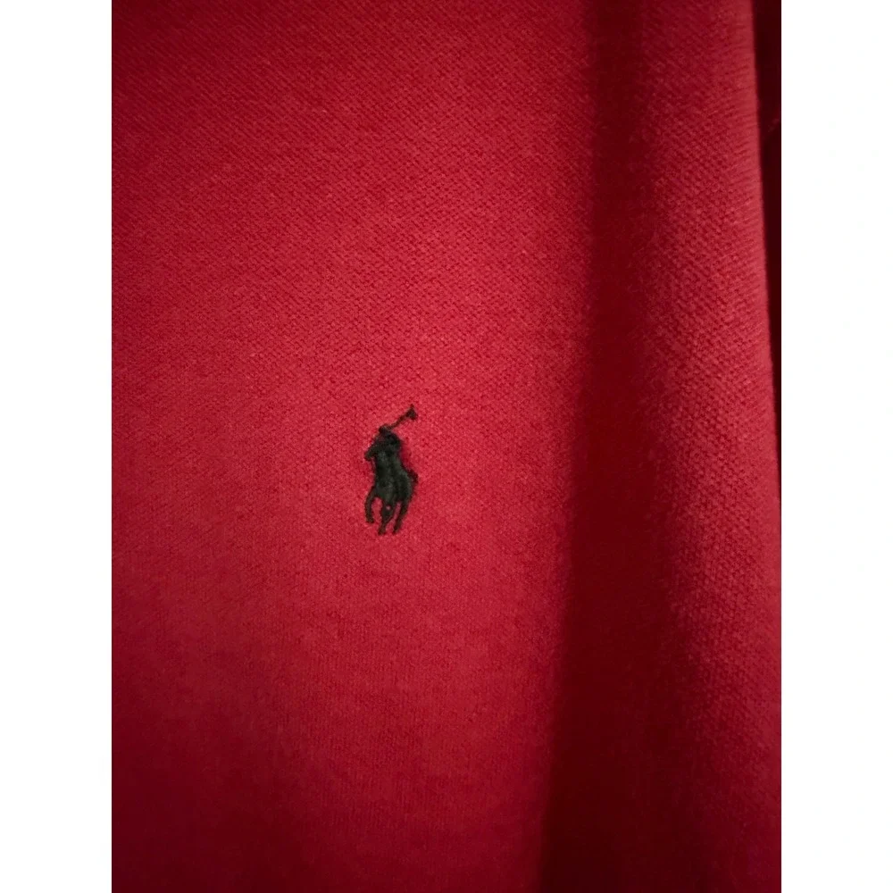 Polo Ralph Lauren Mens 2XLT Red Short Sleeve Pique Polo Shirt Tall Fit Logo